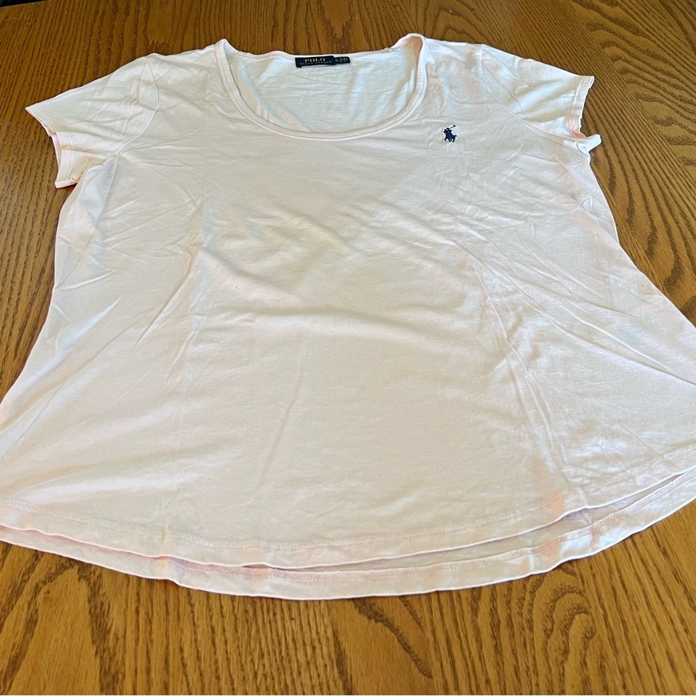 Ralph Lauren Light Pink Short Sleeve Tee XL